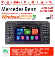 7 Zoll Android 13.0 4G LTE Autoradio Für Benz W164 X164