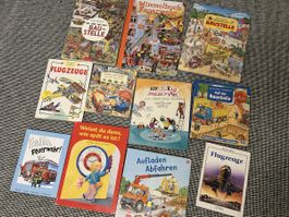 Kinderbuch Set 11 Bücher Baustelle Fahrzeuge gebraucht