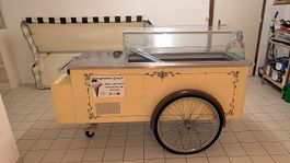Italienischer Glacewagen, fahrbar – Kühlung tiptop
