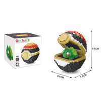 Pokéball „Bisasam“ (7cm) / Mini-Bausteine