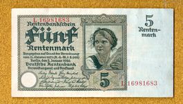 Germany 5 rentenmark 1926 selten