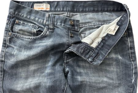 Jean bleu Straight Fit, homme W32/L32