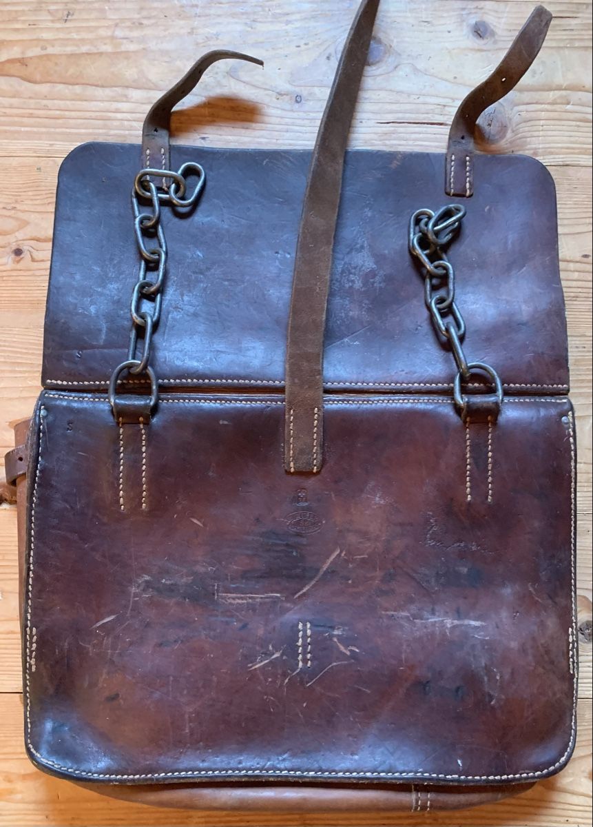 Schweizer Armee Borse: 2 Ledertaschen zu Bastsattel der CH Armee – Usato da Goldingen venduto da Bergler012 3
