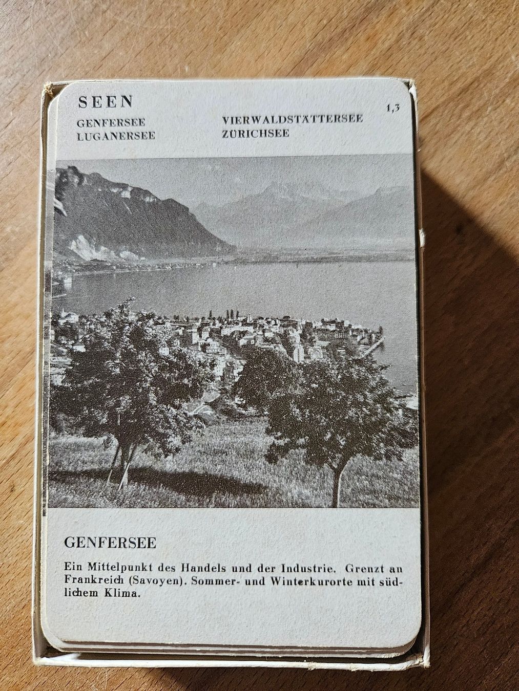 Ravensburger Giochi: die Schweiz, ein Quartetspiel, Ravensburg Nr. 242, ca. 1940 – Usato da Gattikon venduto da balumogli 1