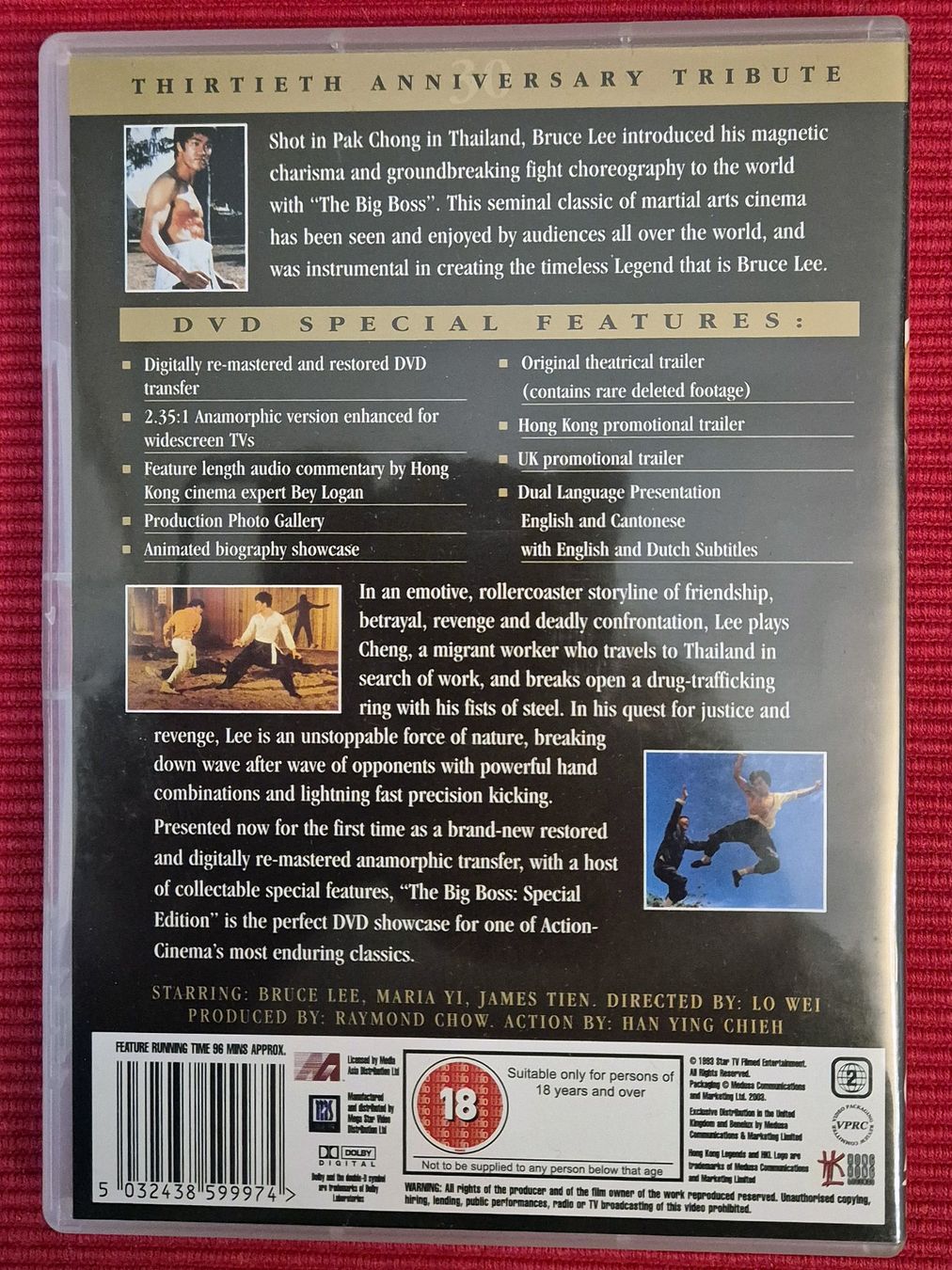 Tutti i DVDs: Bruce Lee-Set / 4 Filme / UK-Import – Usato da Chur venduto da big_5zx8 8