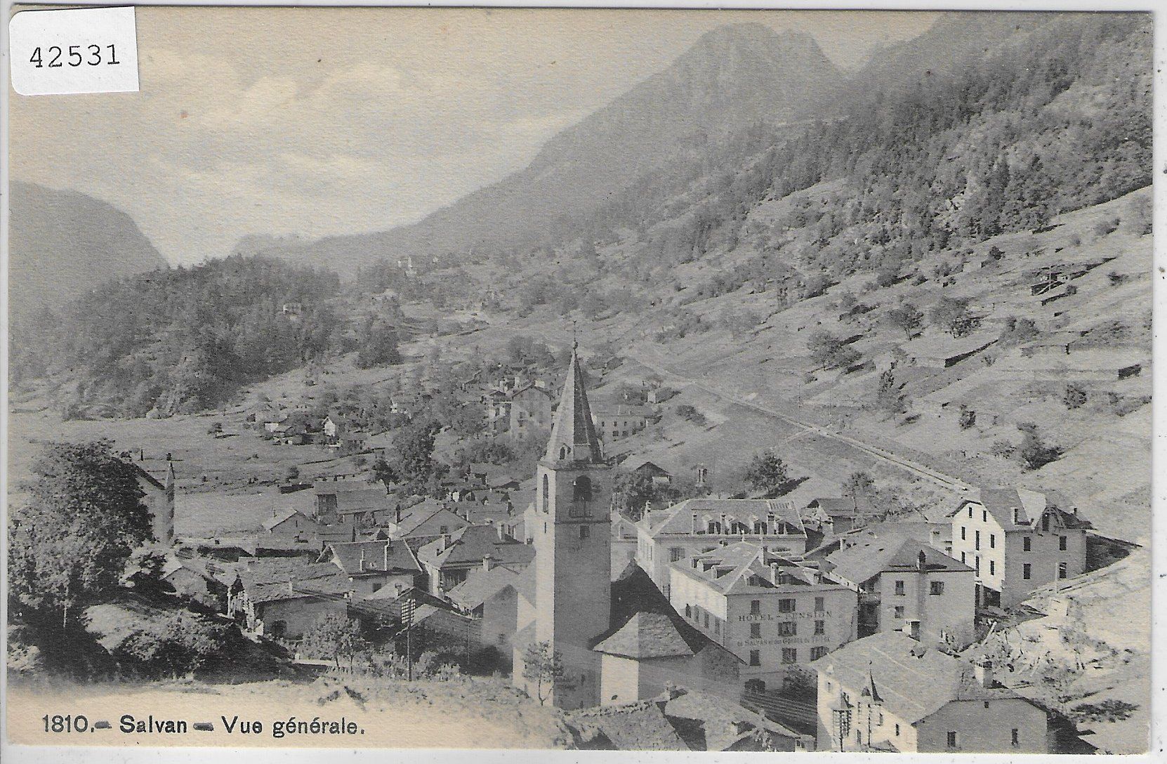 Cartoline postali: Salvan - Vue generale – Usato da Ettingen venduto da Kartenplanet