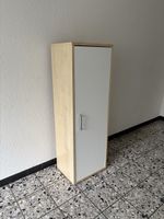 Moderner Büroschrank Weiss/Ahorn