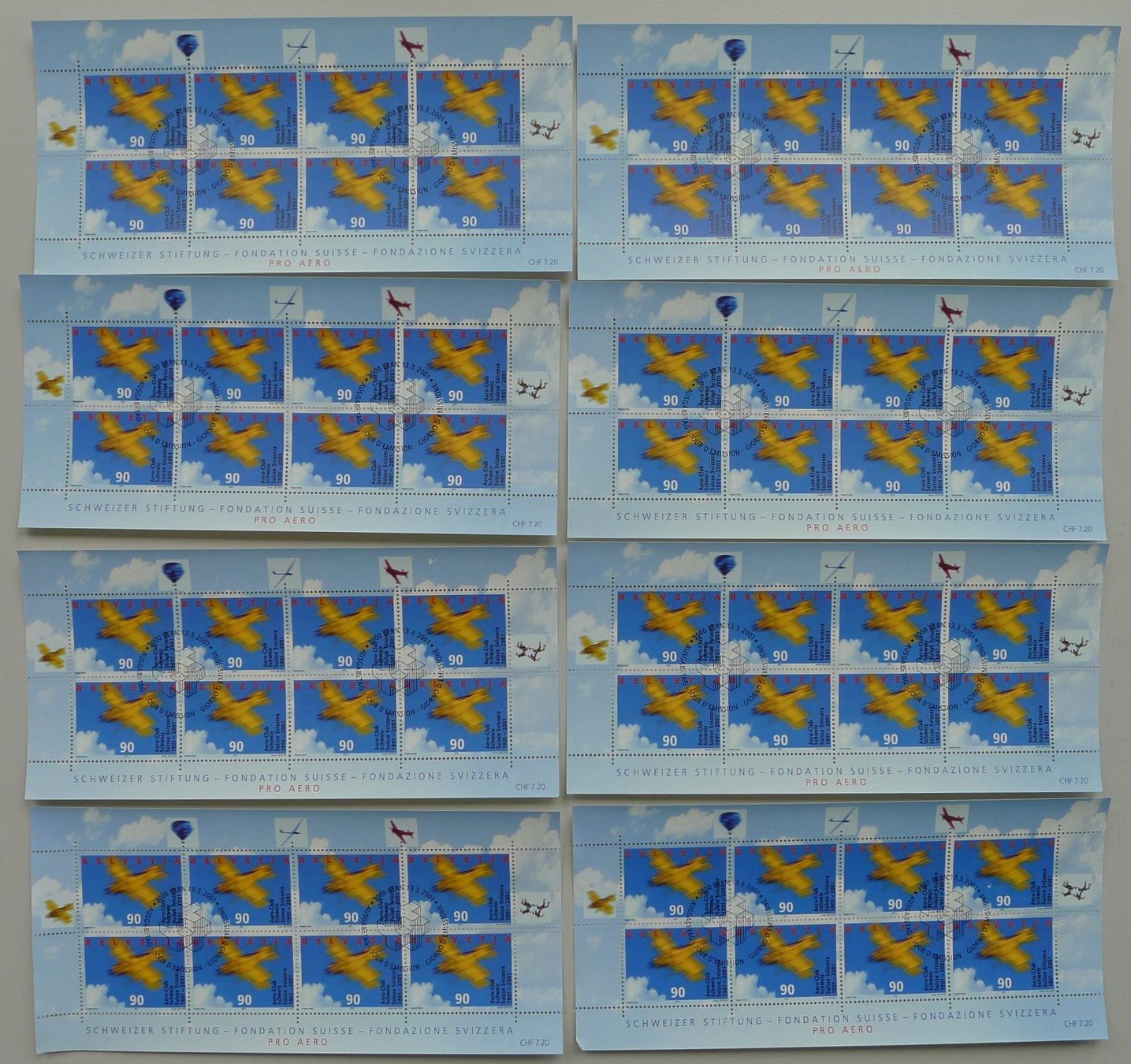 Tutti i francobolli: 1997-2003, Sammlung: 45 Kleinbogen, günstig ! – Usato da Sursee venduto da Luzernerraute 8