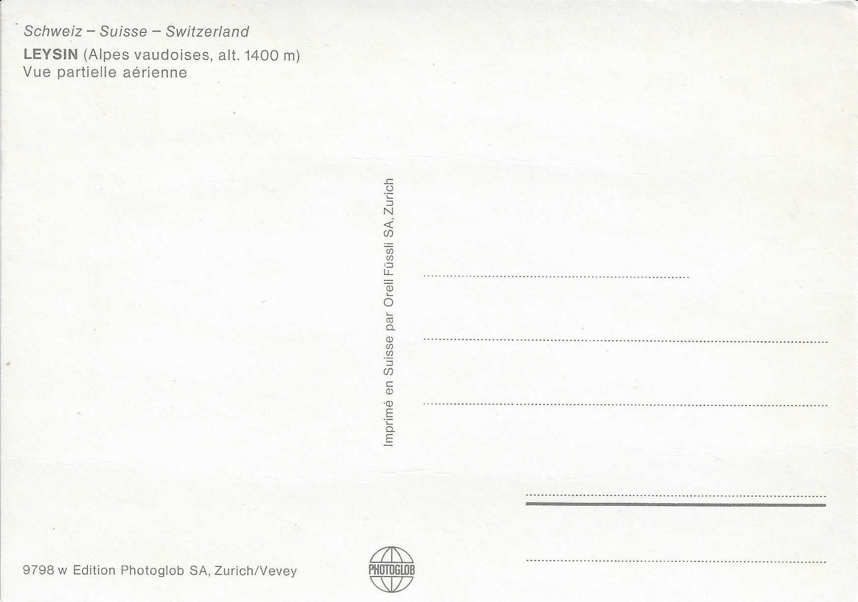 Ansichtskarten: Leysin VD – Neu (gemäss Beschreibung) aus Rothrist von Stranglehold 1