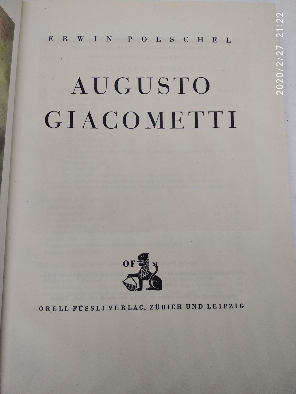 Grafiken & Lithographien: AUGUSTO GIACOMETTI – Antik aus Goldach von Gaip 5