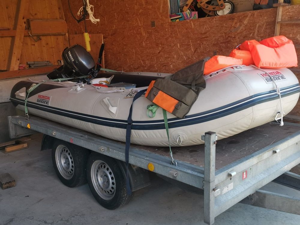 Wunderschne Schlauchboot Mit Motor Gebraucht Bild