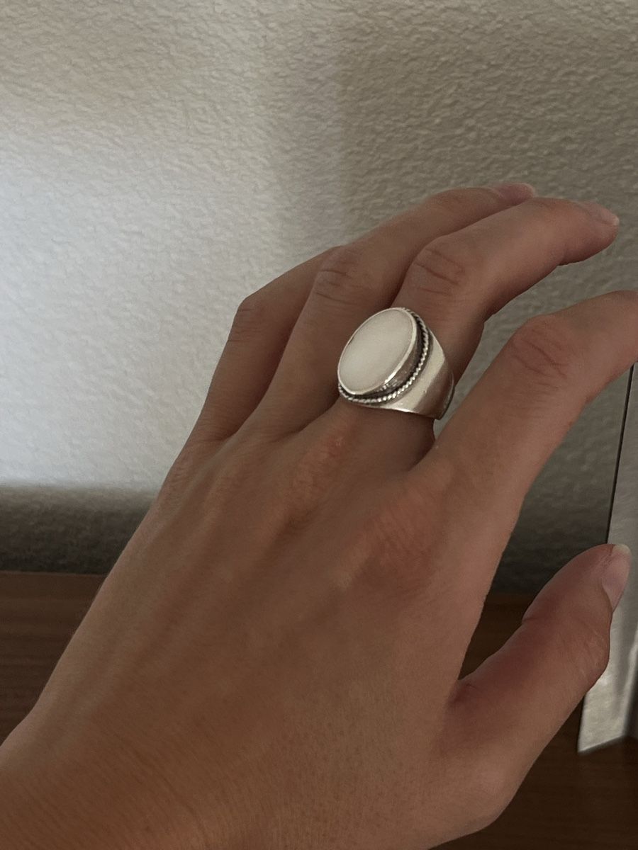 Anelli: Ring Silber mit Perlmutt – Usato da Bern venduto da noe_vt6q 5
