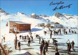 St. Moritz GR // Corviglia Talstation Seilbahn Piz Nair