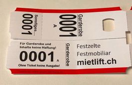 Garderobennummer Kleiderbügelnummer