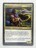 Magic Gathering Restoration Gearsmith Karte gut erhalten