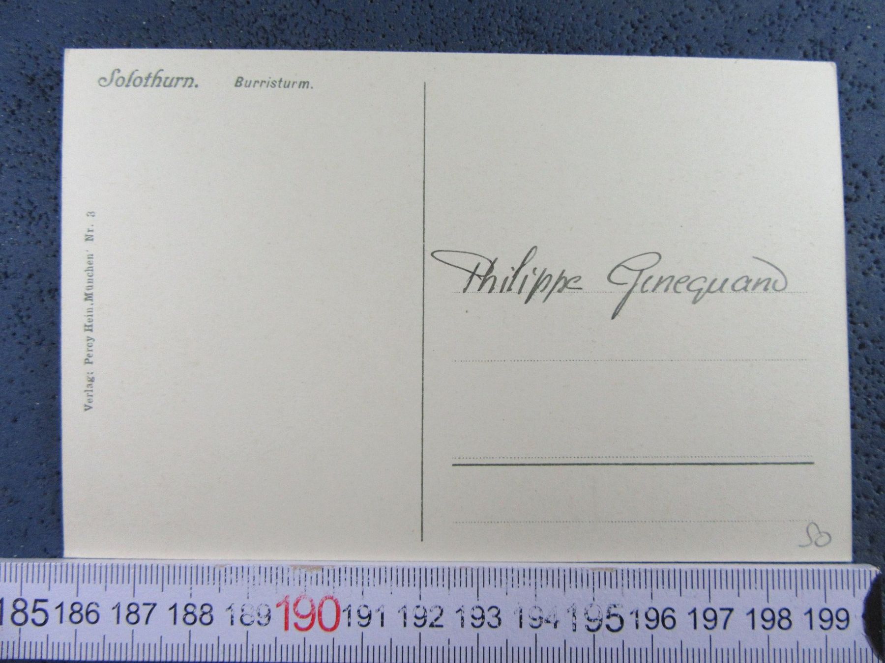Cartes postales: SOLOTHURN BURRISTURM SO AK – D'occasion à Ettingen par Hausi4711 1