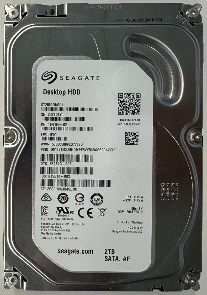 Seagate Dischi rigidi: Seagate Hard Drive 3.5" 2TB – Usato da Bern venduto da sn8per