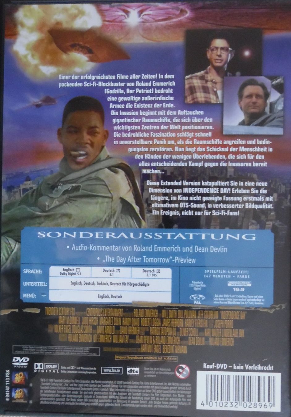 Tutti i DVDs: Independence Day – Usato da Bellinzona venduto da Luna093 2