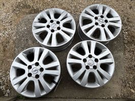 4 Opel Alufelgen 6Jx16 ET49 gebraucht silberfarben