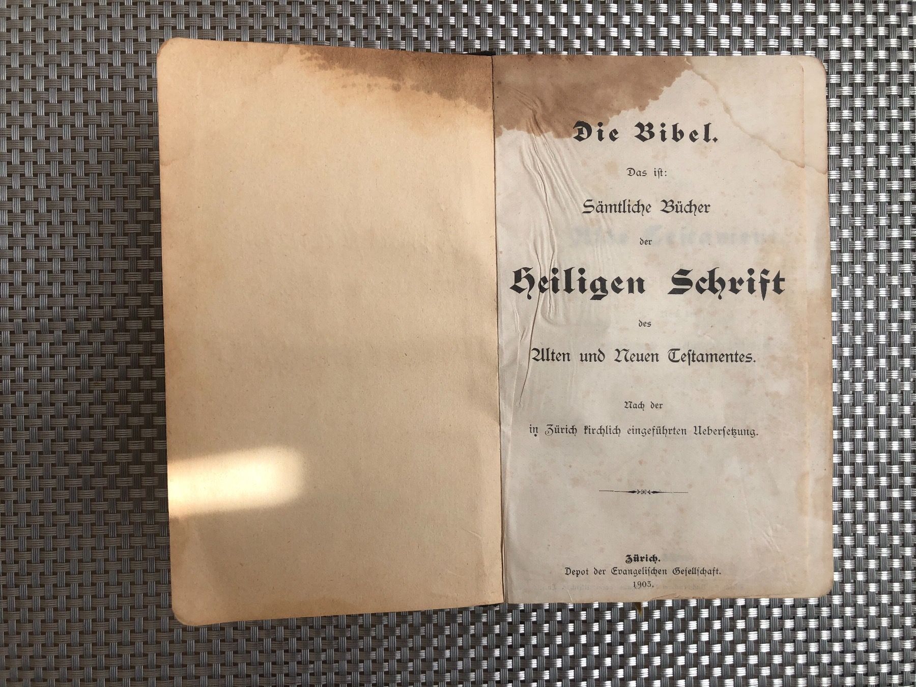 Bücher: Die Bibel , Alten und Neuen Testaments 1905 – Gebraucht aus Bern von ali_r7sf 1