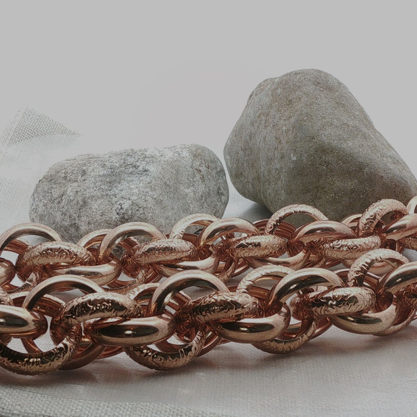 Olga Ribler Colliers: Statement Halskette Sterling Silber rosevergoldet – Neuf (Voir description) à Luzern par Schmuckoutlet 1