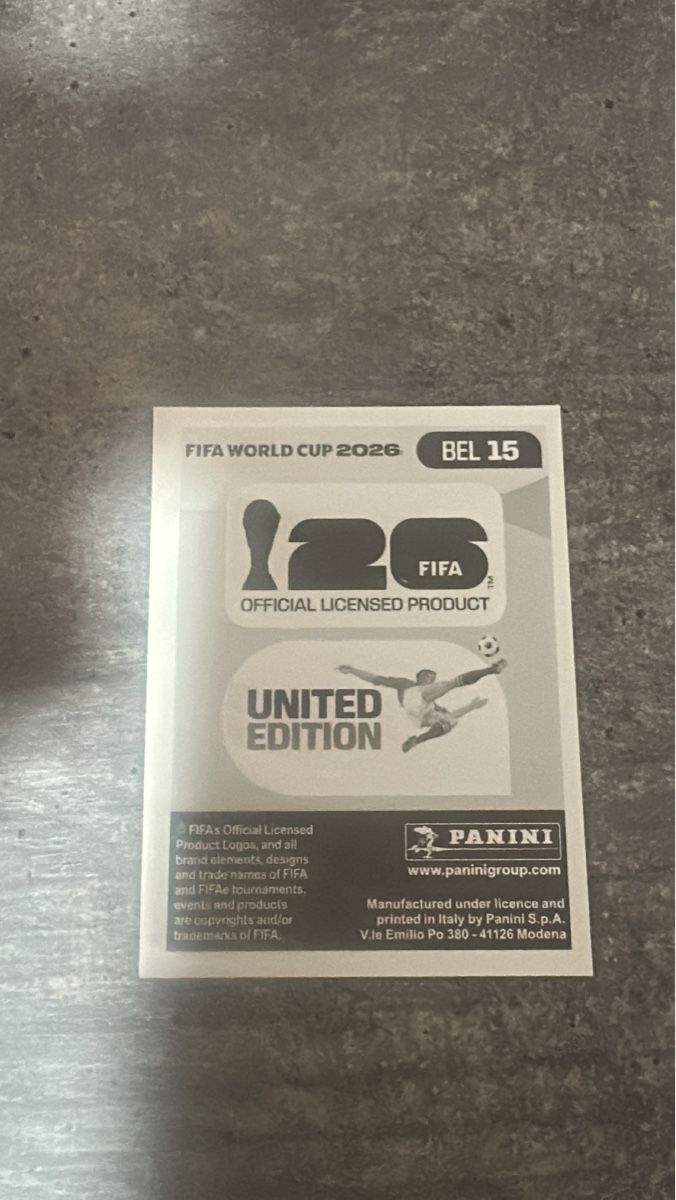 Panini Carte collezionabili: BEL 15 , FIFA WORLD CUP 2026 PANINI  – Nuovo (secondo la descrizione) da Frauenfeld venduto da 1PegPeg1 1