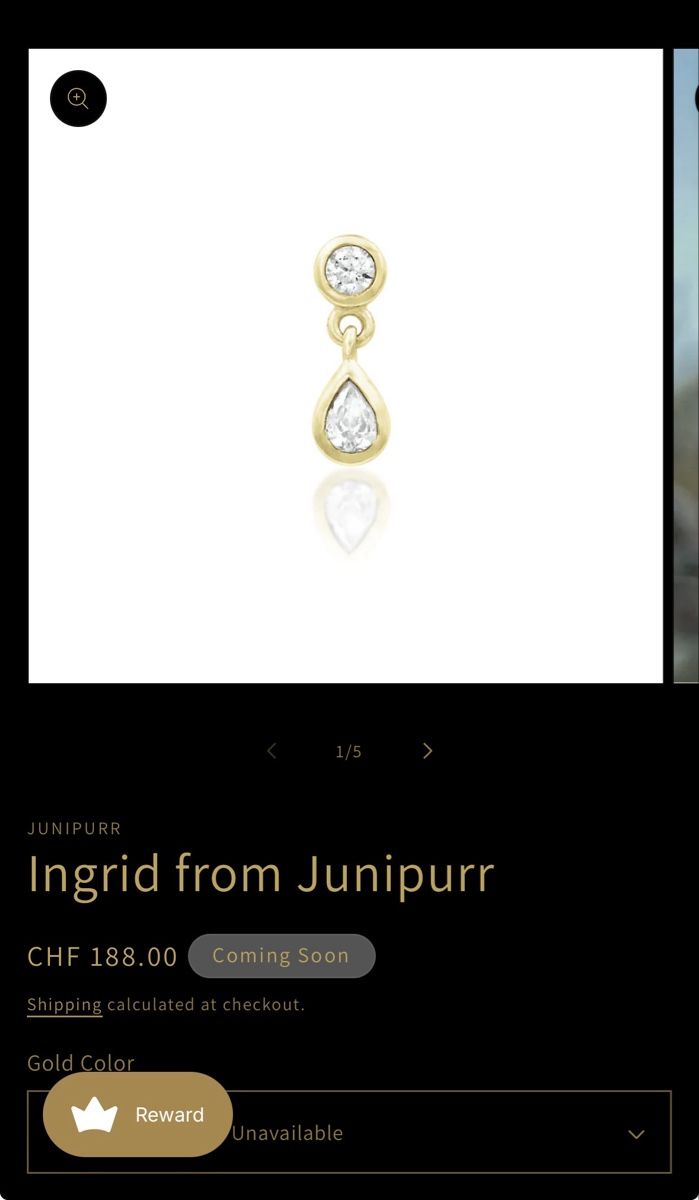 Gioielli per piercing: Junipurr piercing Ingrid - Or 14k – Nuovo (secondo la descrizione) da Morges venduto da melz_28 1