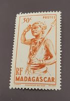 Madagaskar 1946 alte briefmarke