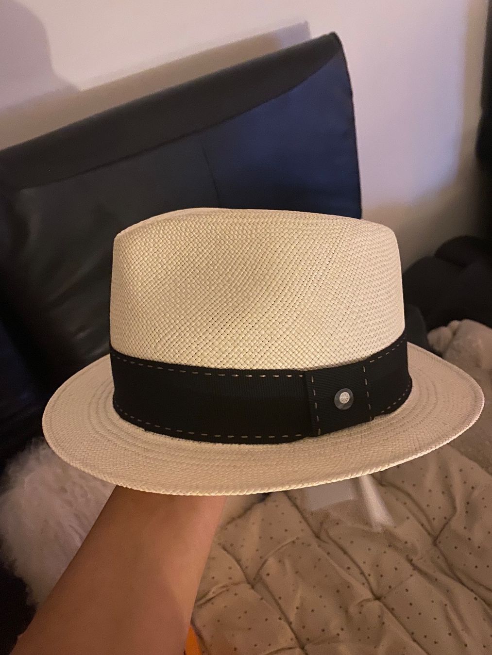 Hermès Copricapi, berretti & cappellini: Hermes Panamahut Original Gr.59 – Nuovo e nell'imballaggio originale da Zürich venduto da NNK28 2
