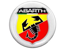 Abarth Nabendeckel 3D Aufkleber Sticker 50mm Durchmesser NEU
