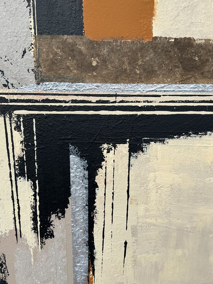 Dipinti: „Abstract Composition " XL Work in Earth Colors – Nuovo e nell'imballaggio originale da Uznach venduto da Spillmannkunst43 5