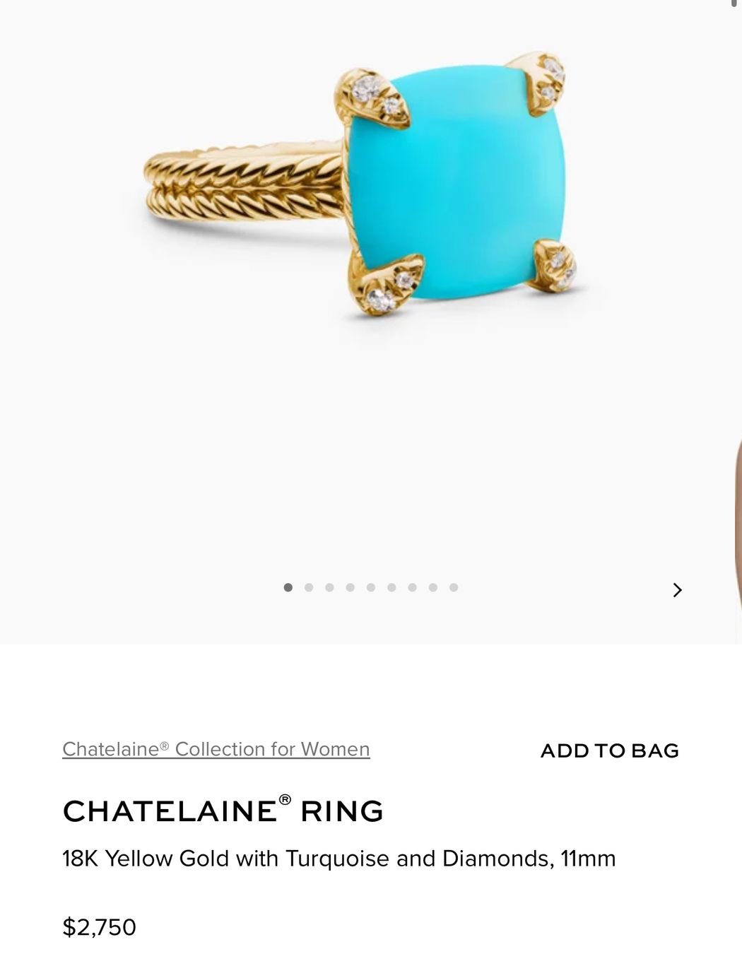 Anelli: David Yurman 18k Gold Crystophase Chatelaine ring – Usato da Nyon venduto da My_wardrobe 5