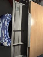 Moll Runner Schreibtisch mit Stuhl und Lampe, 60cm Lineal 