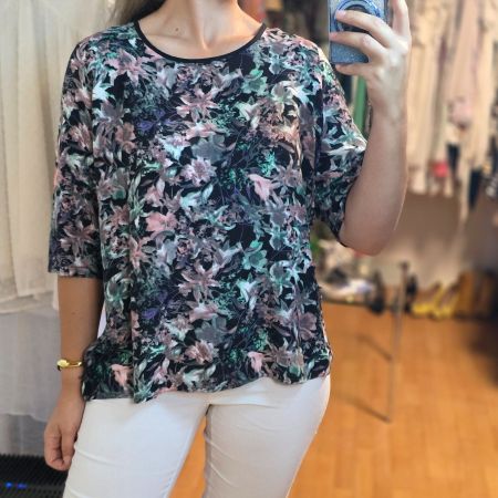 ✨ Florale Viskose Bluse Gr.XL/XXL Sommer Look