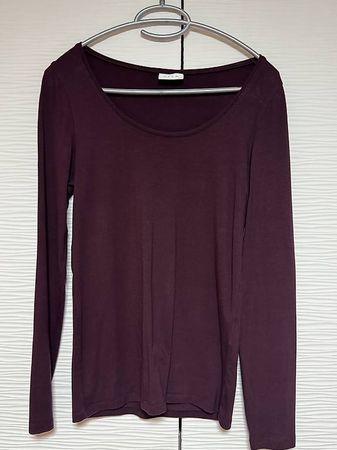 Vila T-Shirt, langarm, Damen, XS/S, bordeaux