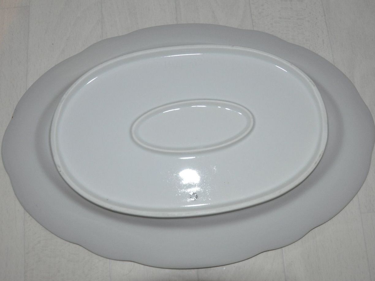 Piatti di portata: Servierplatte mit Blumenmuster oval Vintage Geschenk – Usato da Oberrüti venduto da ELALL 2