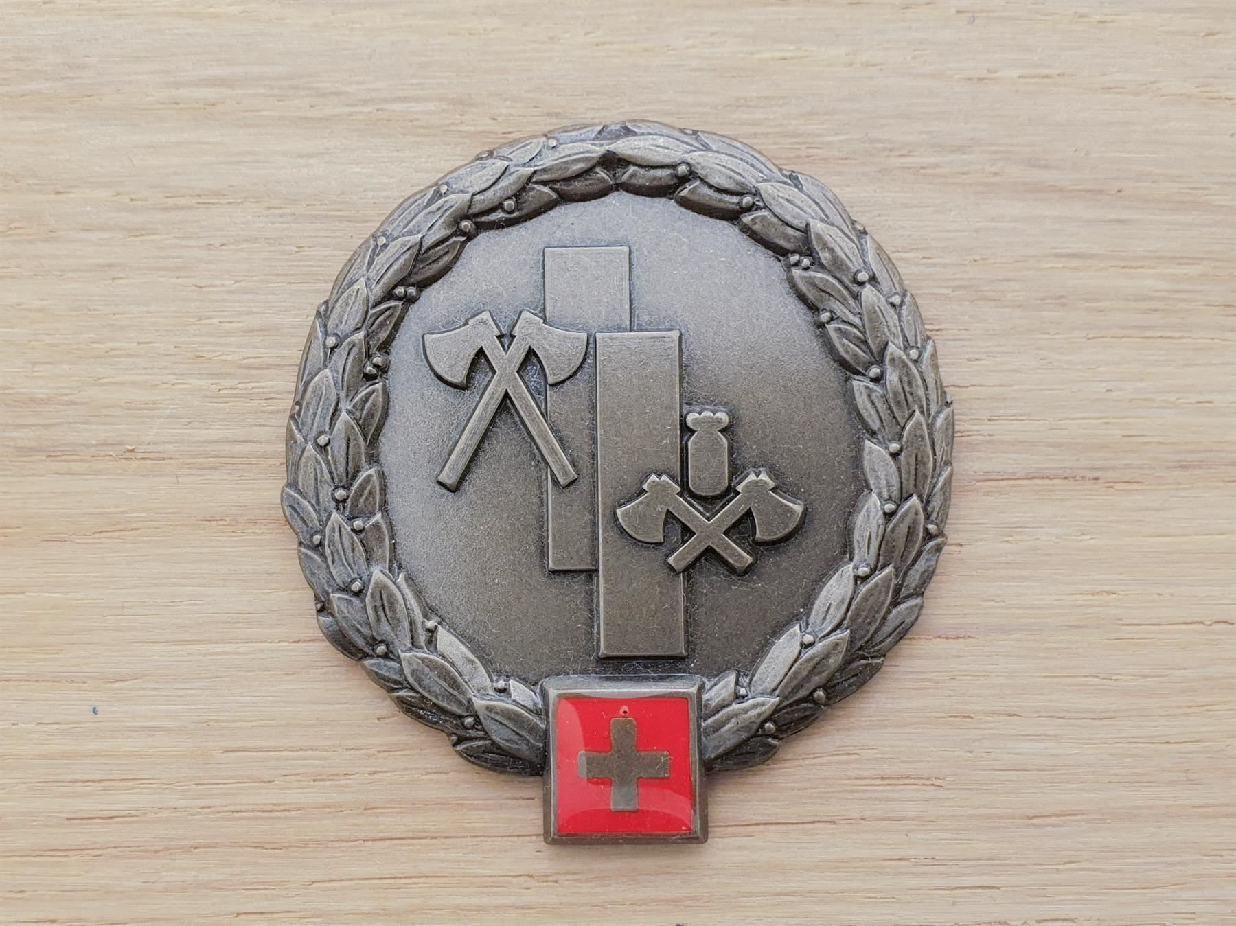Plaketten & Abzeichen: Béret Emblem Lehrverband Genie/Rettung – Gebraucht aus Erlinsbach von S700
