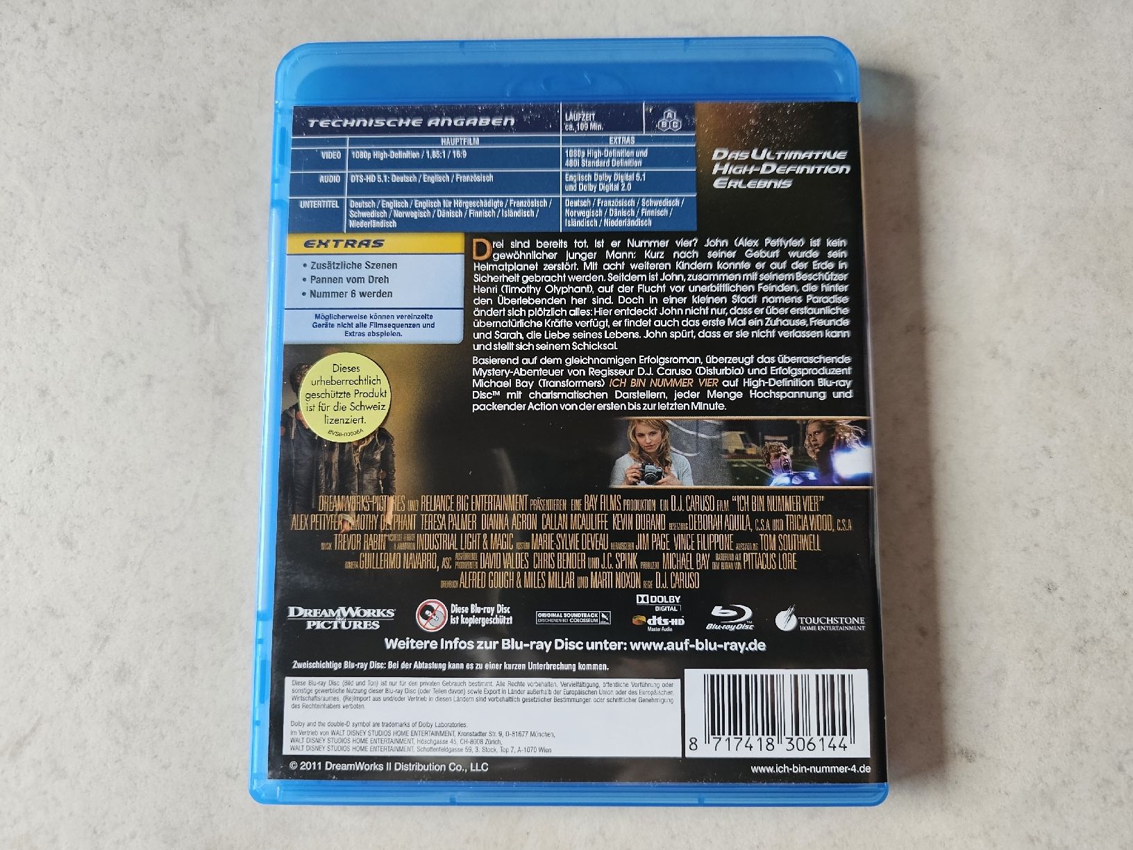 Alle DVDs: Ich bin Nummer Vier  /  Bluray – Gebraucht aus Schneisingen von backstore24 1
