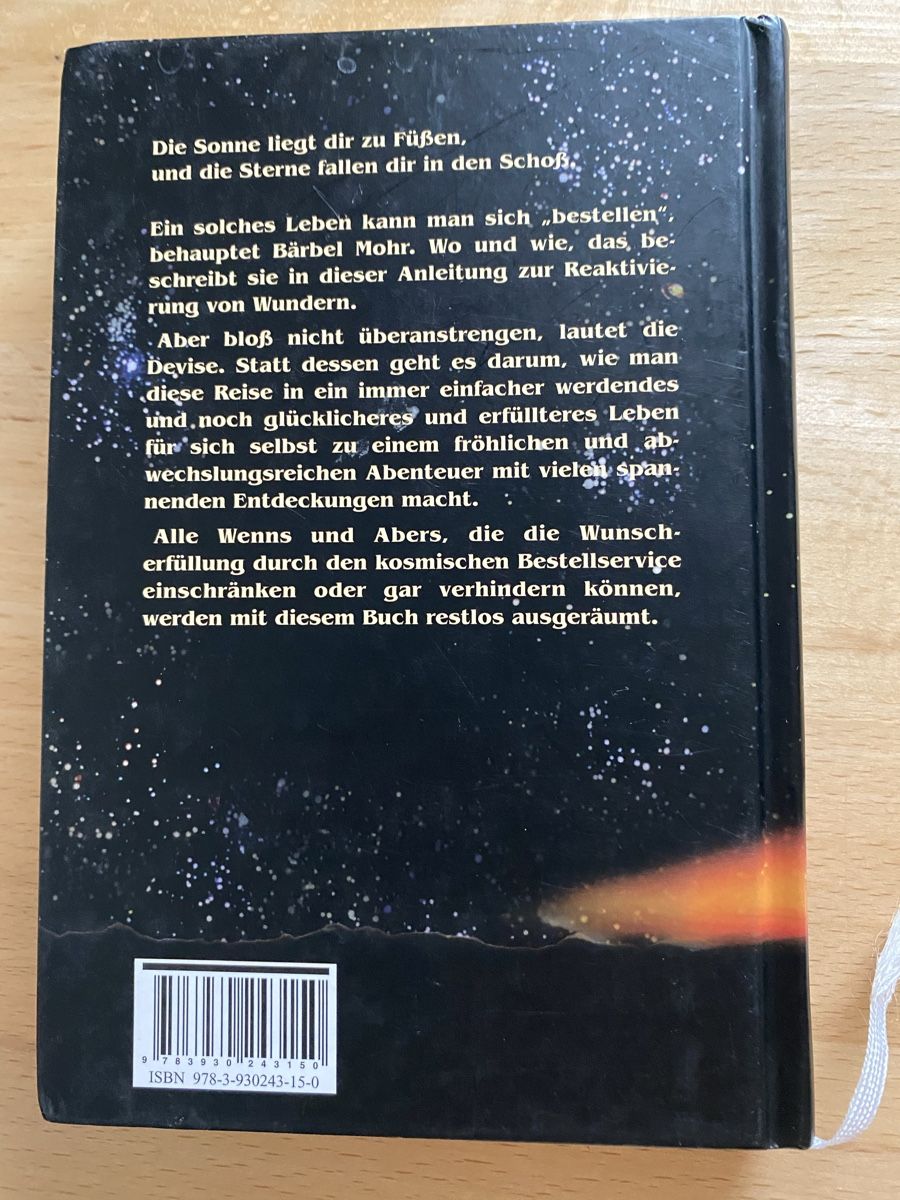Bücher: Der kosmische Bestellservice - Bärbel Mohr – Gebraucht aus Schwarzenburg von Michellu 1