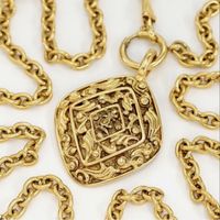 Sautoir Chanel Vintage Rhombus
