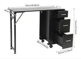 Rollcontainer, Schreibtisch, Maniküretisch (ausziehbar)
