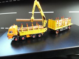 Saurer Holztransport LKW Eigenbau Umbau Roskopf / Herpa 1:87