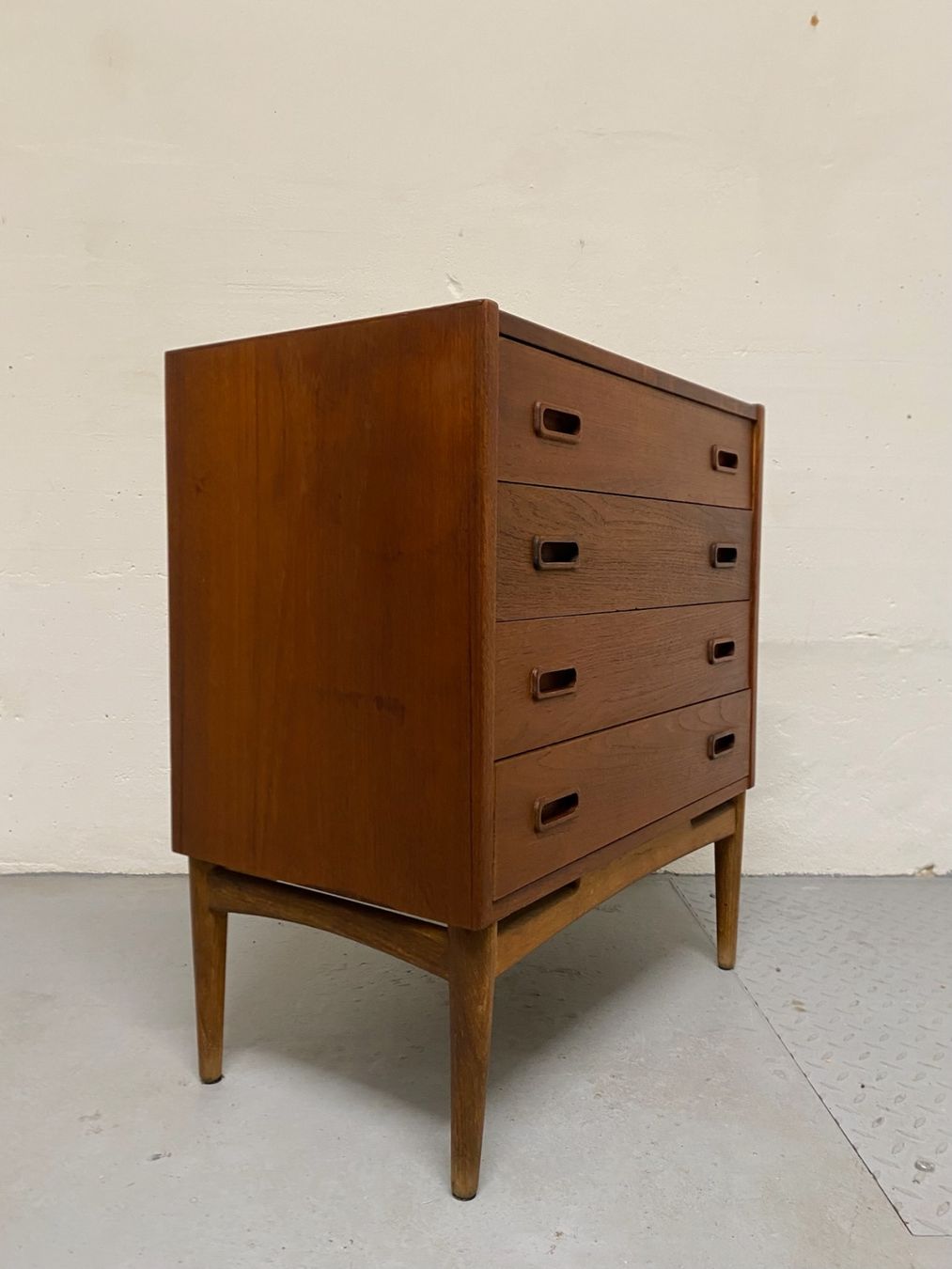 Cassettiere: Teak Kommode Sekretär Danisch MCM Vintage – Usato da Basel venduto da MidMod20C 1
