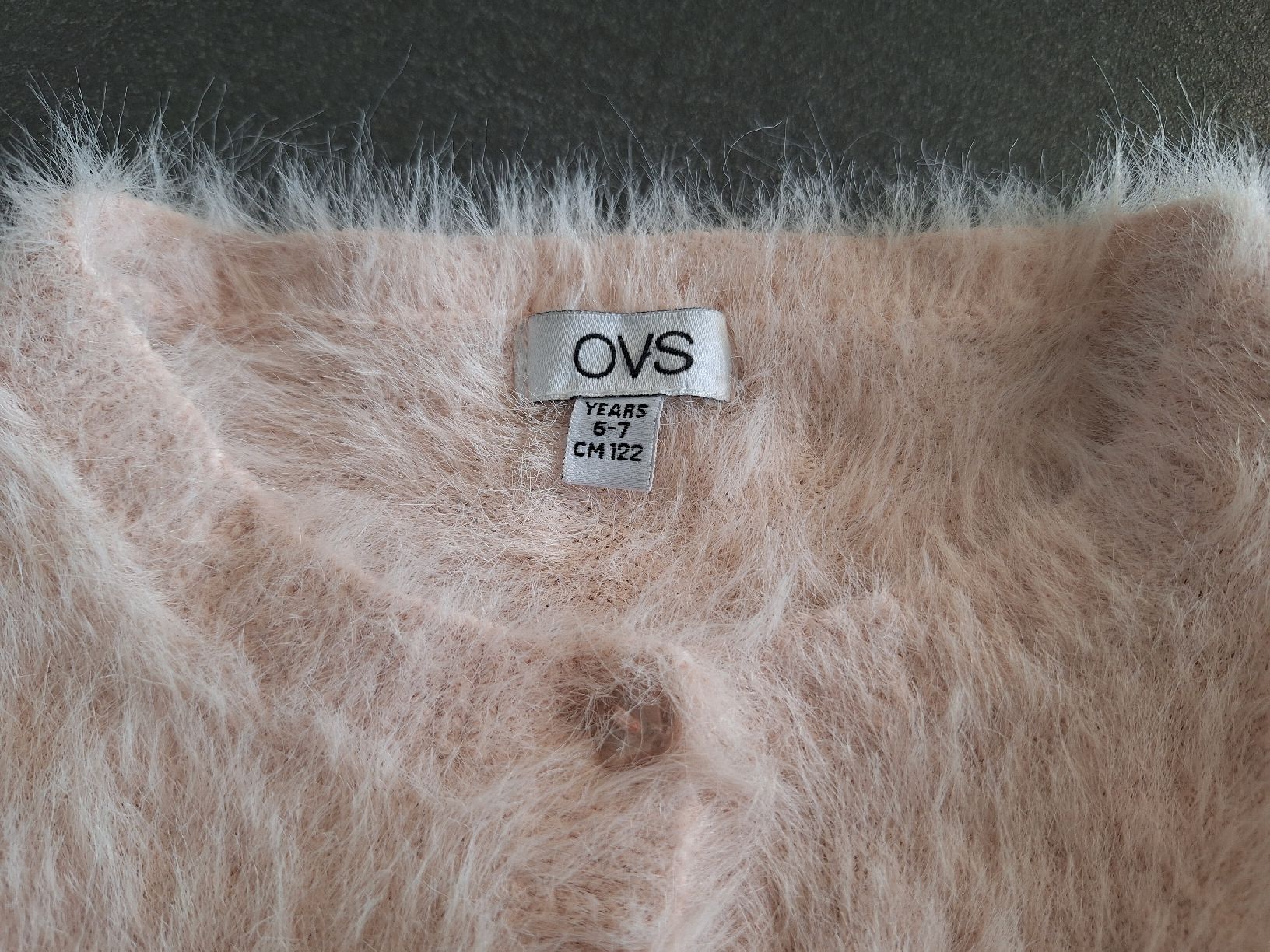 Giacche & Cappotti: flauschige Strickjacke rosa Gr. 122 – Usato da Brittnau venduto da Norge77 1