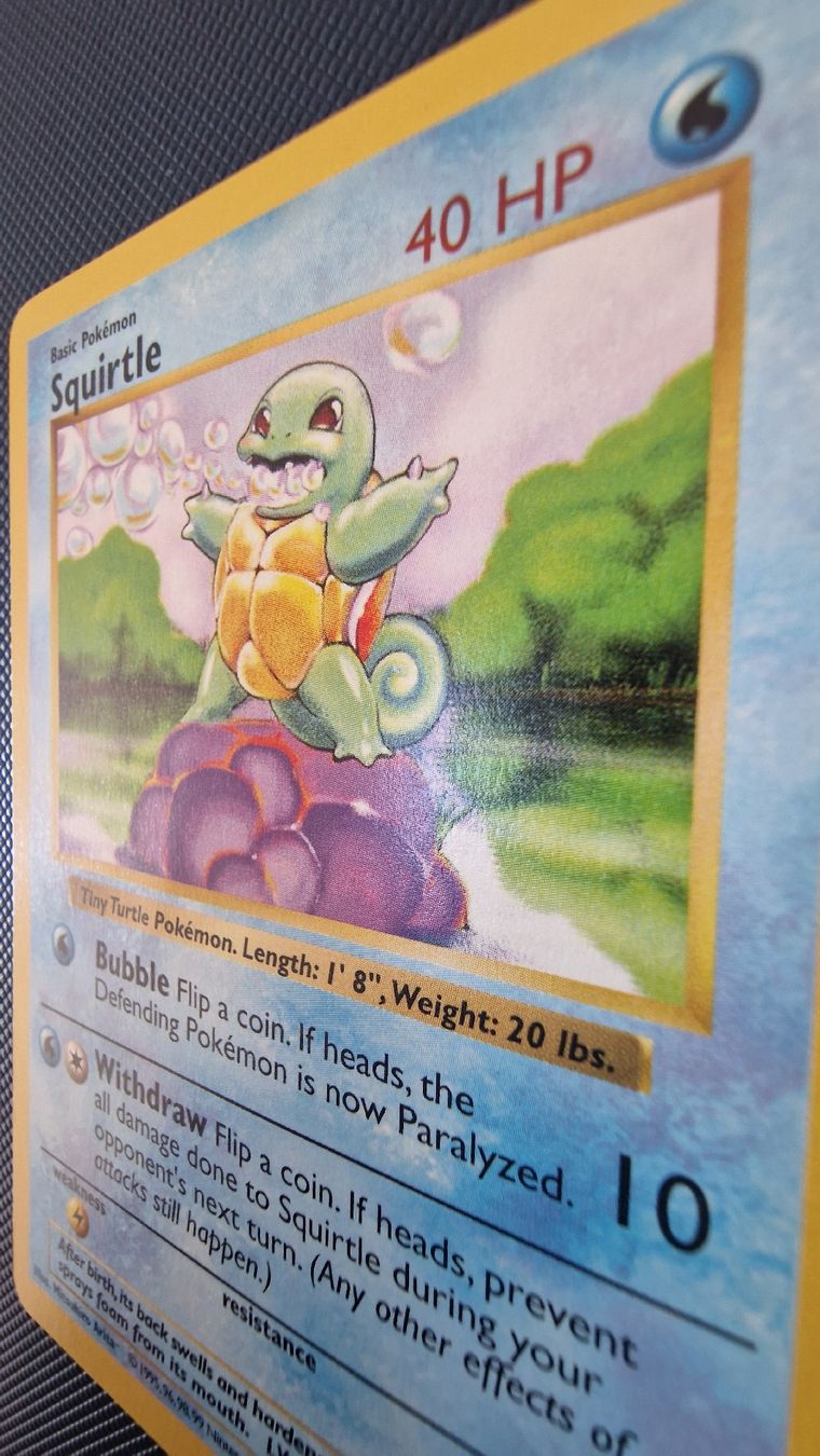 Pokémon Sammelbilder & Trading cards: Squirtle [Shadowless] #63 – Pokémon Base Set – Gebraucht aus Veytaux von PocketMonster 1