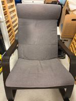 Ikea Schaukelstuhl, Modell Poäng, Bezug Grau