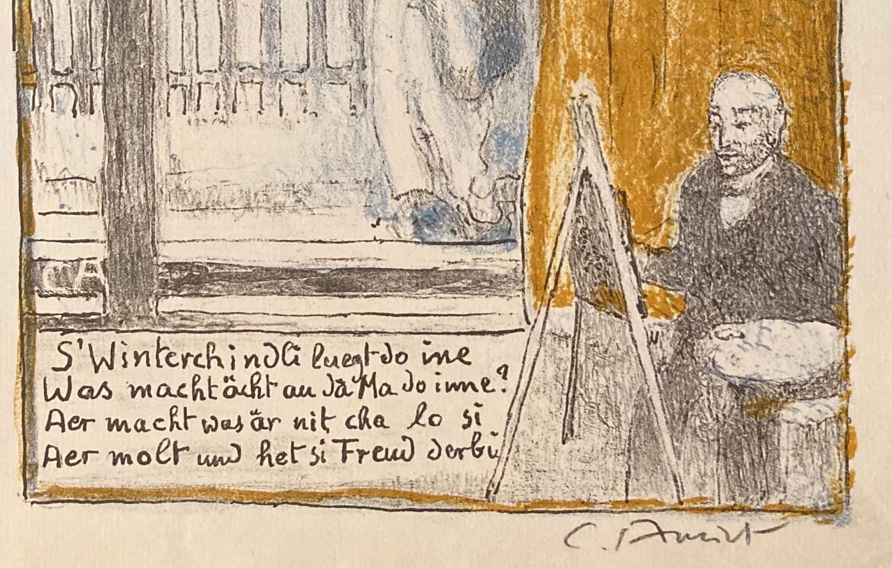 Grafica & Litografie: Cuno Amiet, Lithographie – Nuovo (secondo la descrizione) da Einsiedeln venduto da Fundgrube59 4