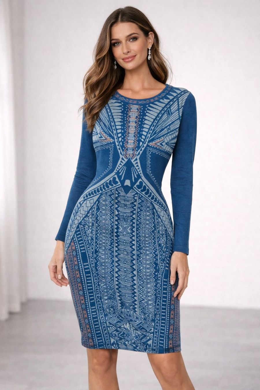 Vestiti: Robe Bleu-Vert Coton Marque Kooi – Usato da Crassier venduto da steff2000