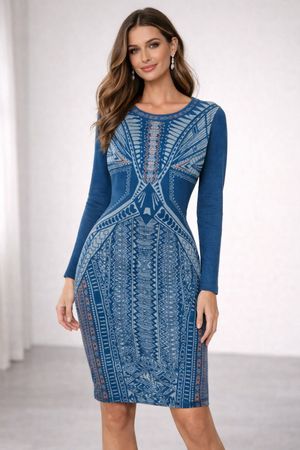 Robe Bleu-Vert Coton Marque Kooi