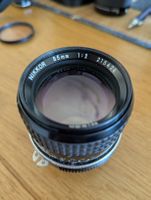 Vintage Nikon Nikkor 85mm f/2 AI Lens